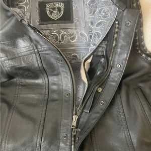Espinoza Black Leather Jacket for Men
